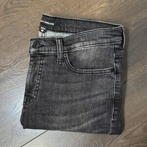 Lucky Brand Jeans Ava Mid Rise Skinny Womens 8 29 Faded Black Gray Denim Pants